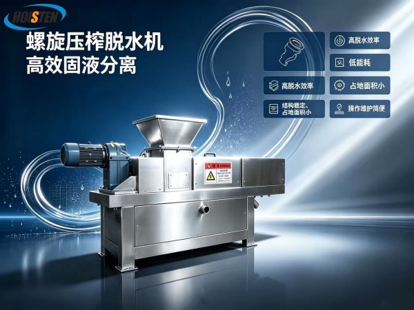 HSYZ-300咖啡渣、咖啡皮挤压脱水机